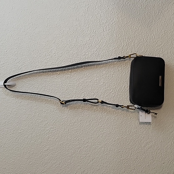 NWT Fossil Bryce Small Crossbody Black Leather Bag - Picture 4 of 17